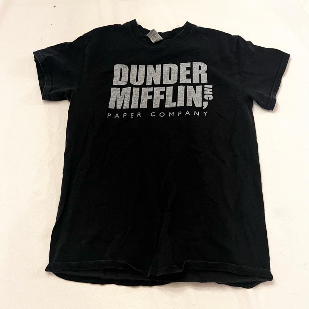 the office black dunder mifflin t shirt